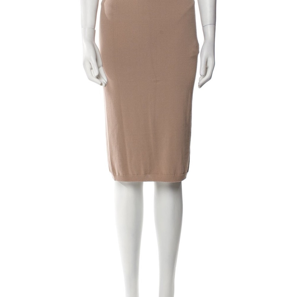 Fendi Elegant Tan Pencil Skirt